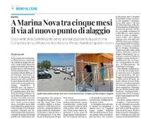 A Marina Nova tra cinque mesi il via al nuovo punto di alaggio ad opera dell'Amministrazione comunale Protezione Civile